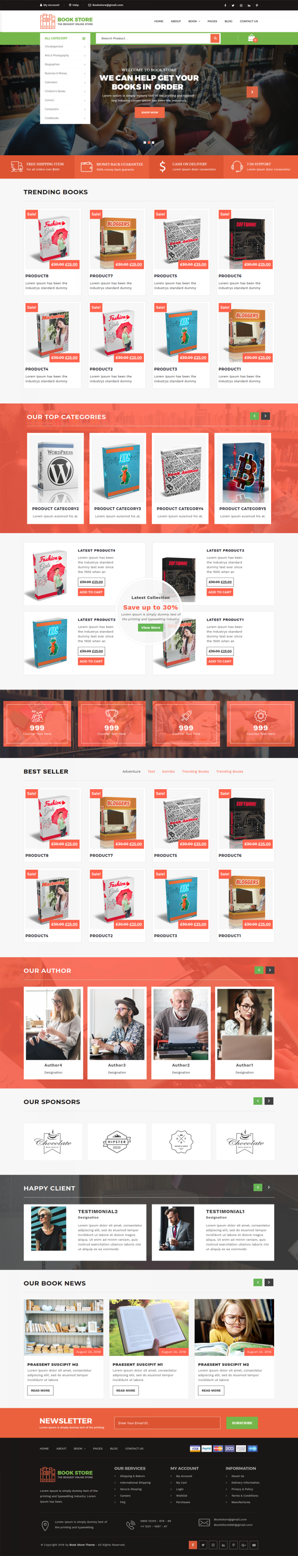 Book Store WordPress Theme