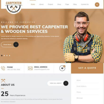 Carpenter WordPress Theme