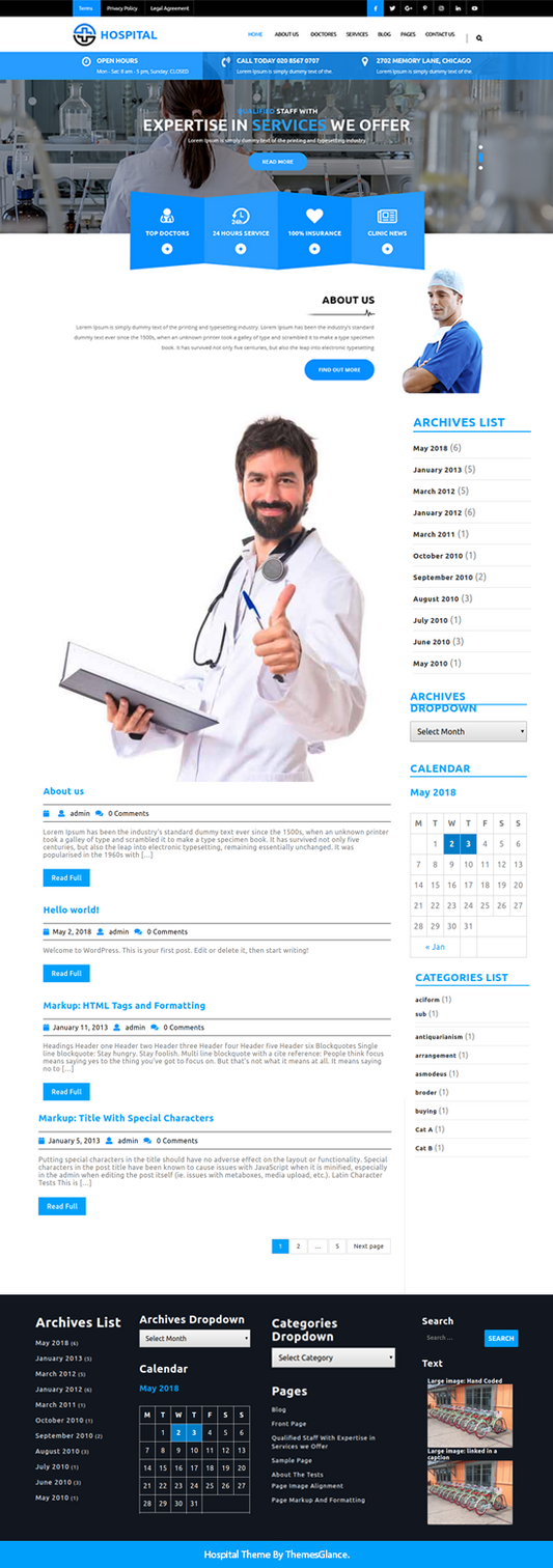 Free Medical WordPress Theme