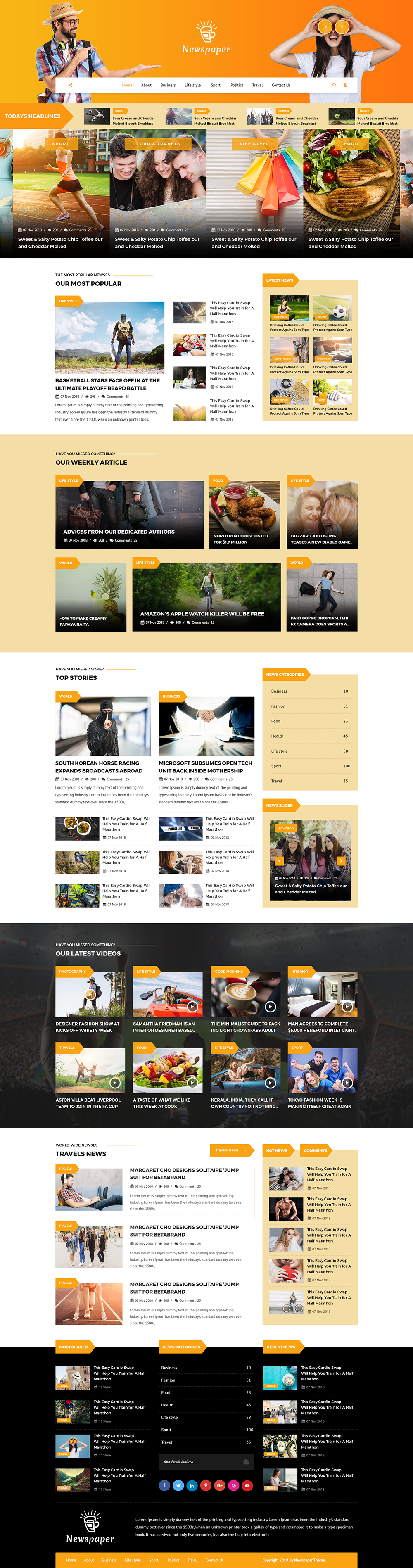 Newspaper WordPress Theme