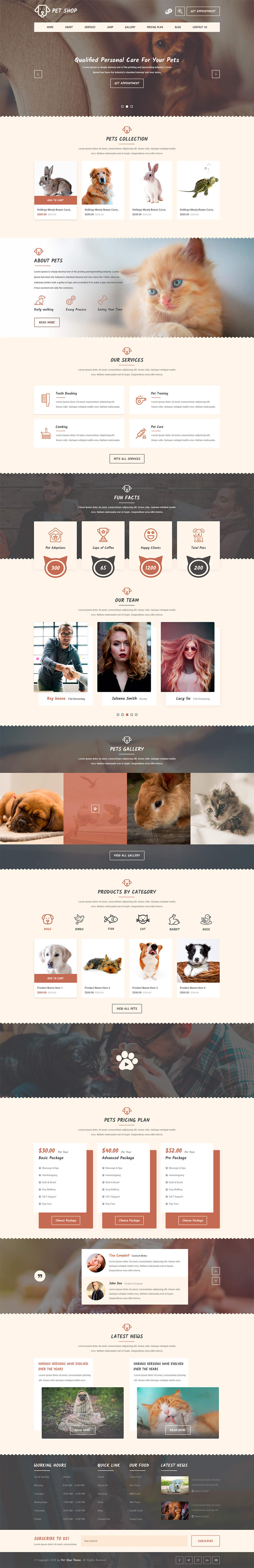Veterinary Pet WordPress Theme