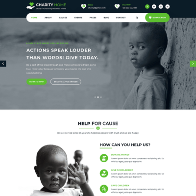 Premium Charity WordPress Theme