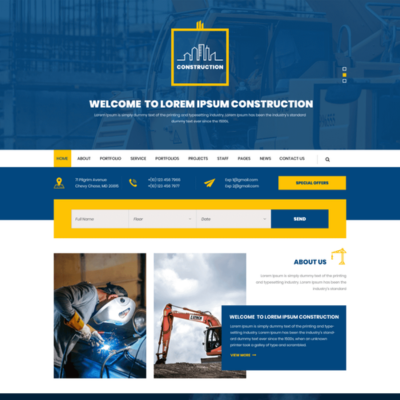 Premium Construction WordPress Theme