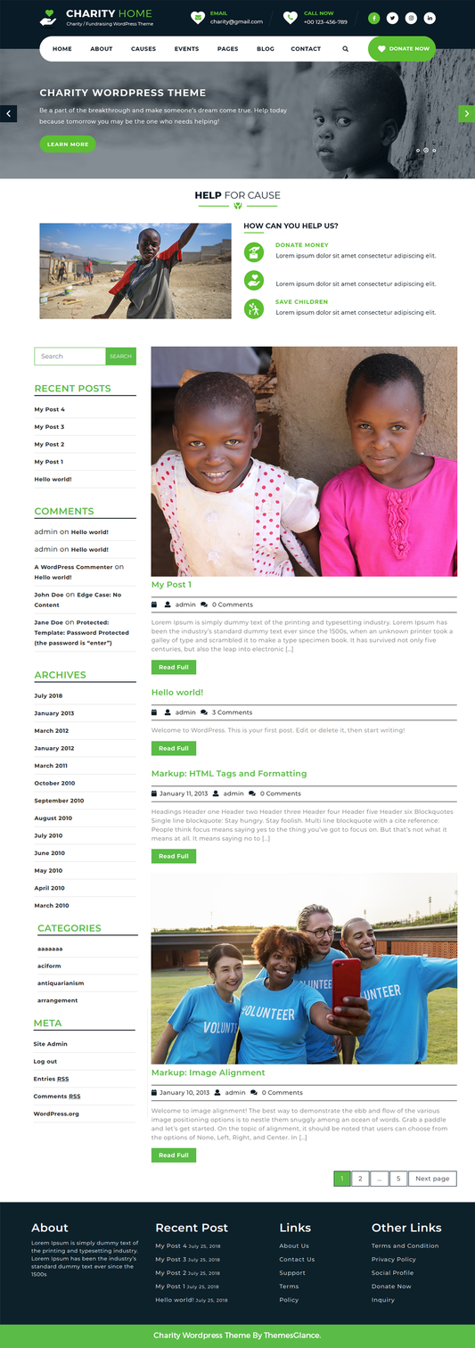 free-charity-wordpress-theme