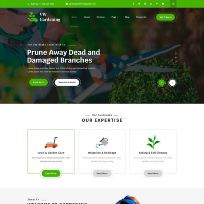 Free Landscaping WordPress Theme