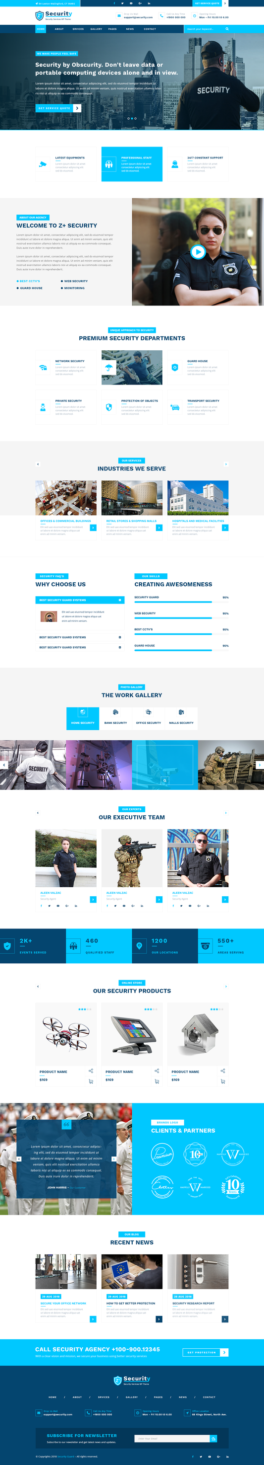 Security Guard Wordpress Theme