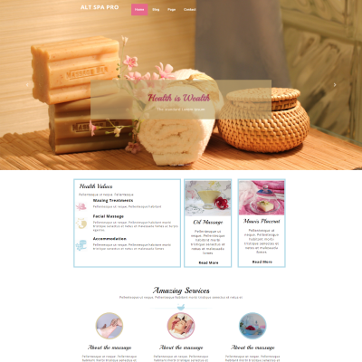 Free Spa WordPress Theme