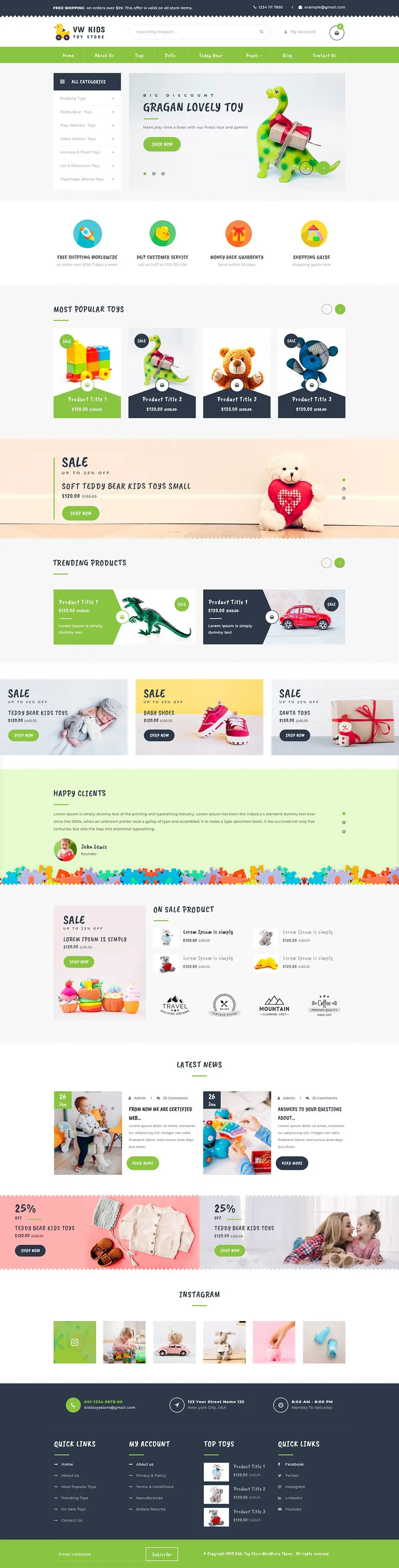 Kids WordPress Theme