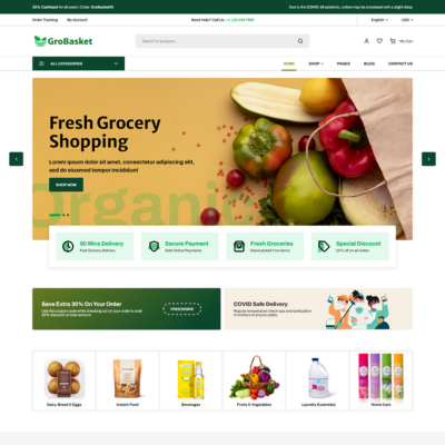 Woocommerce Grocery Store WordPress Theme