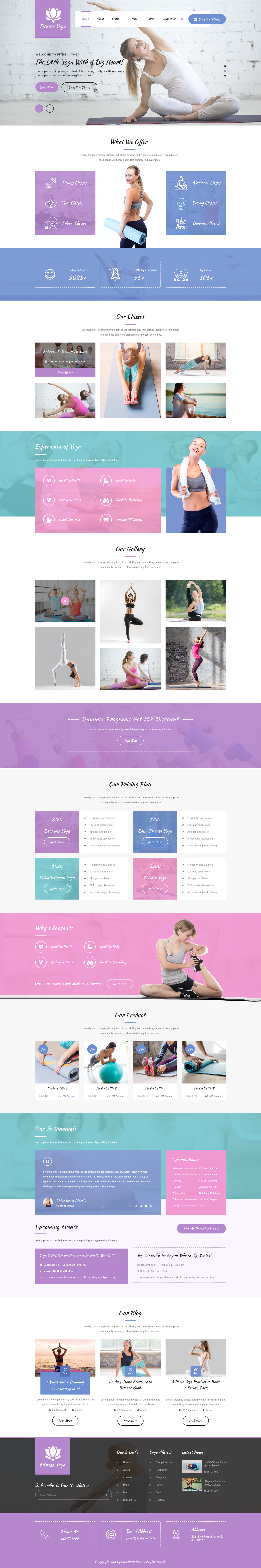 Yoga WordPress Theme